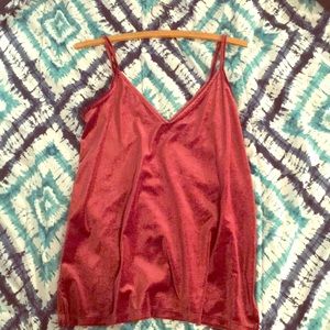 Maroon Velvet Top
